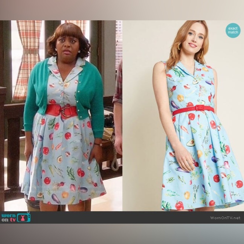 Modcloth Vegetable Inspired Taste Dress 1X